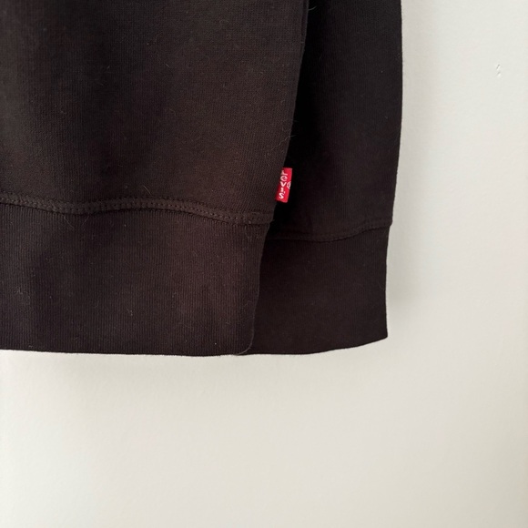 Levi’s Men’s Black Logo Sweatshirt Crewneck Pullover – Size L - Picture 3 of 6